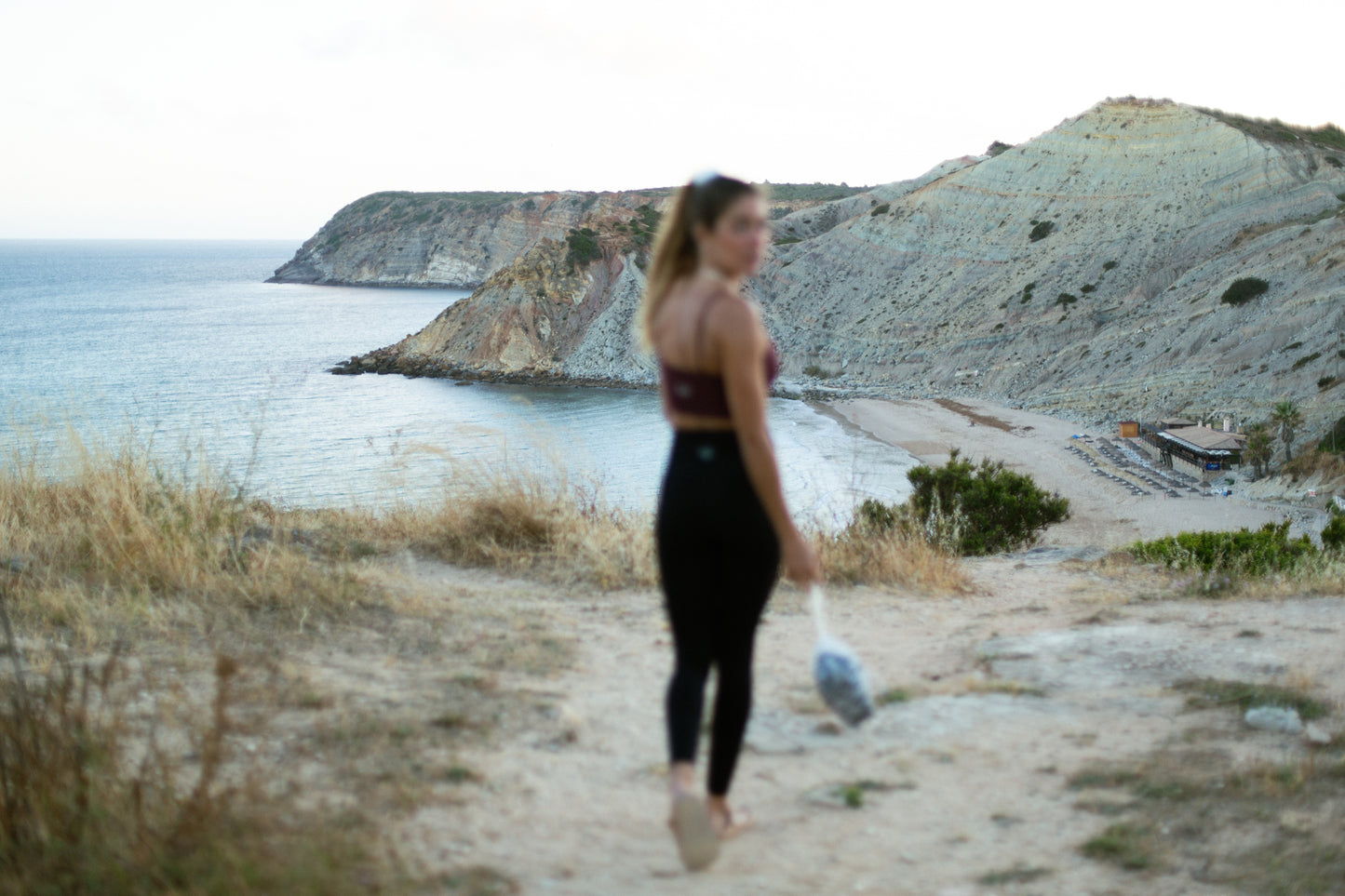 Modern black leggings
