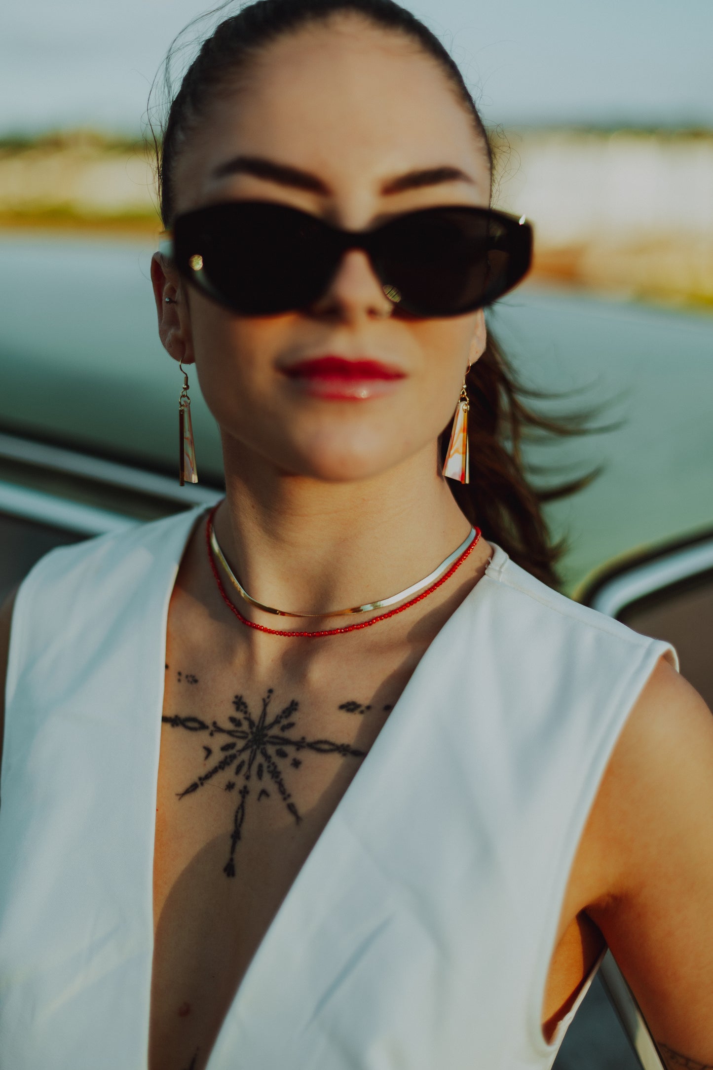 Clara Necklace Orange