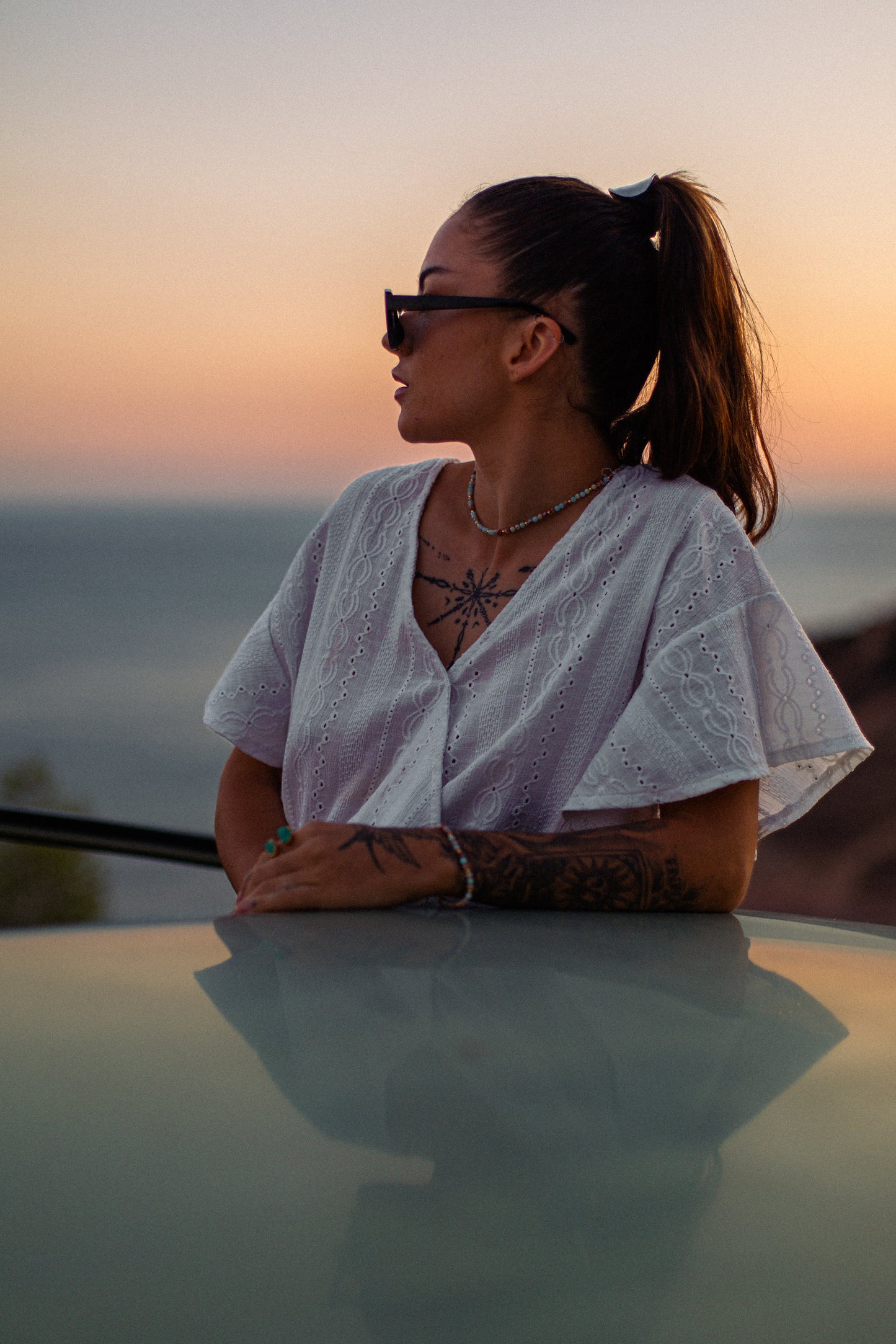 Tropical blue necklace