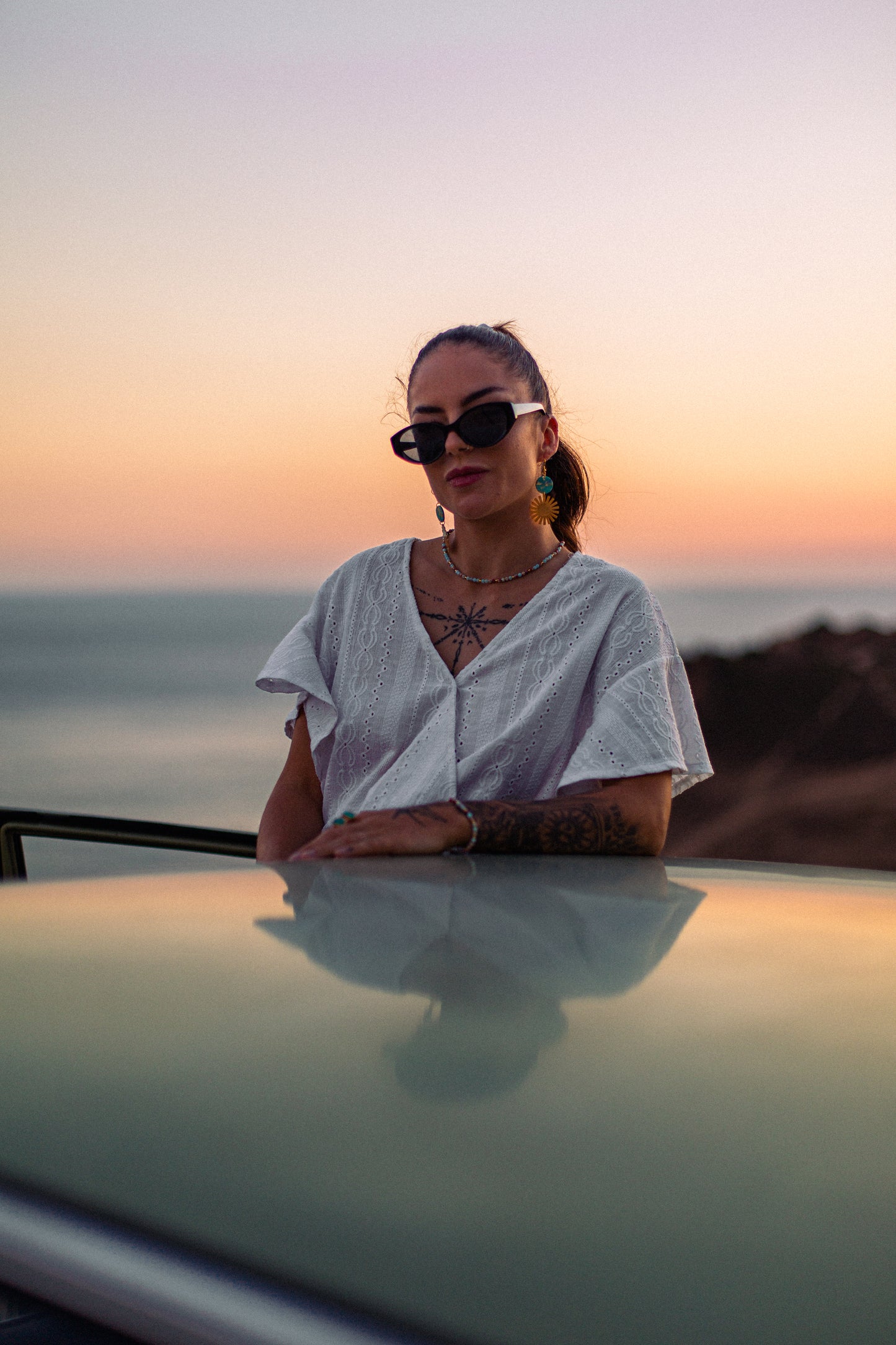 Tropical blue necklace