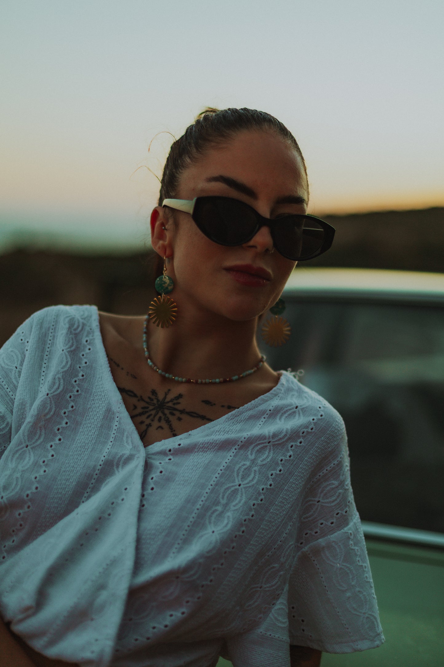 Tropical blue necklace